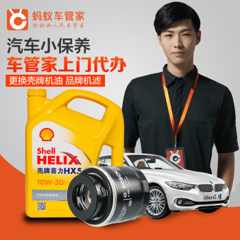 车蚂蚁汽车服务汽车小保养更换壳牌机油品牌机滤车管家上门代办 0-10万车型